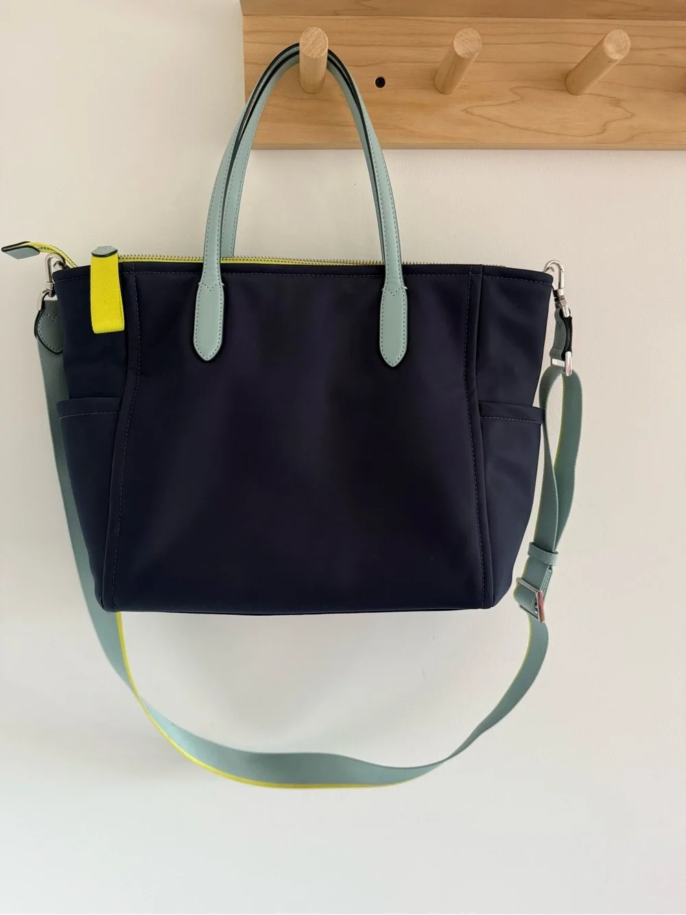 Kate Spade Chelsea Colorblock Nylon Medium Satchel Like New!